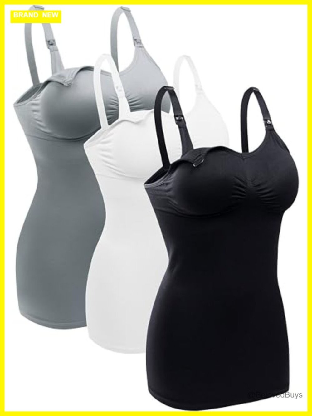 Nursing Tank Tops Built in Bra Maternity Camisole Breastfeeding